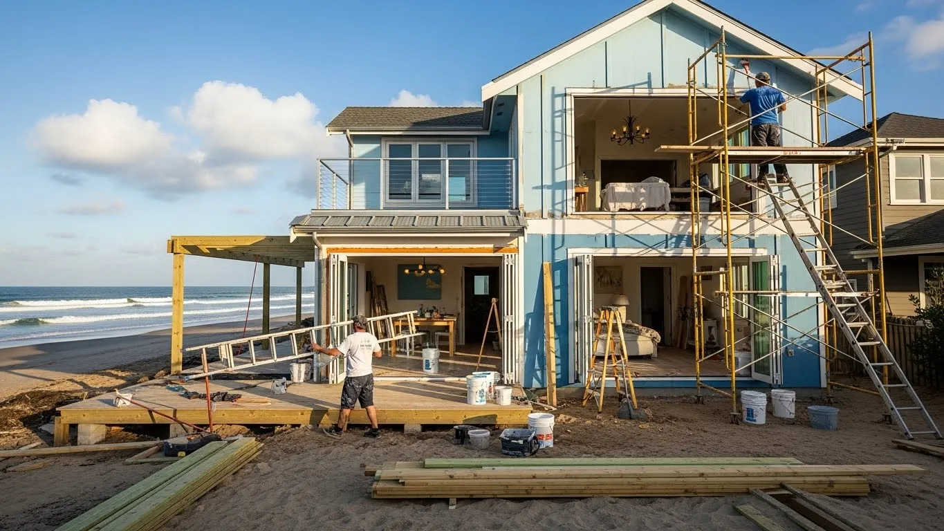 Organização do planejamento de reforma residencial