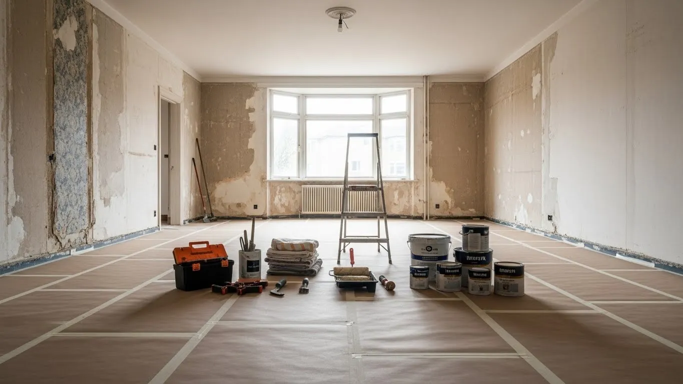 Troca de revestimentos em reforma simples