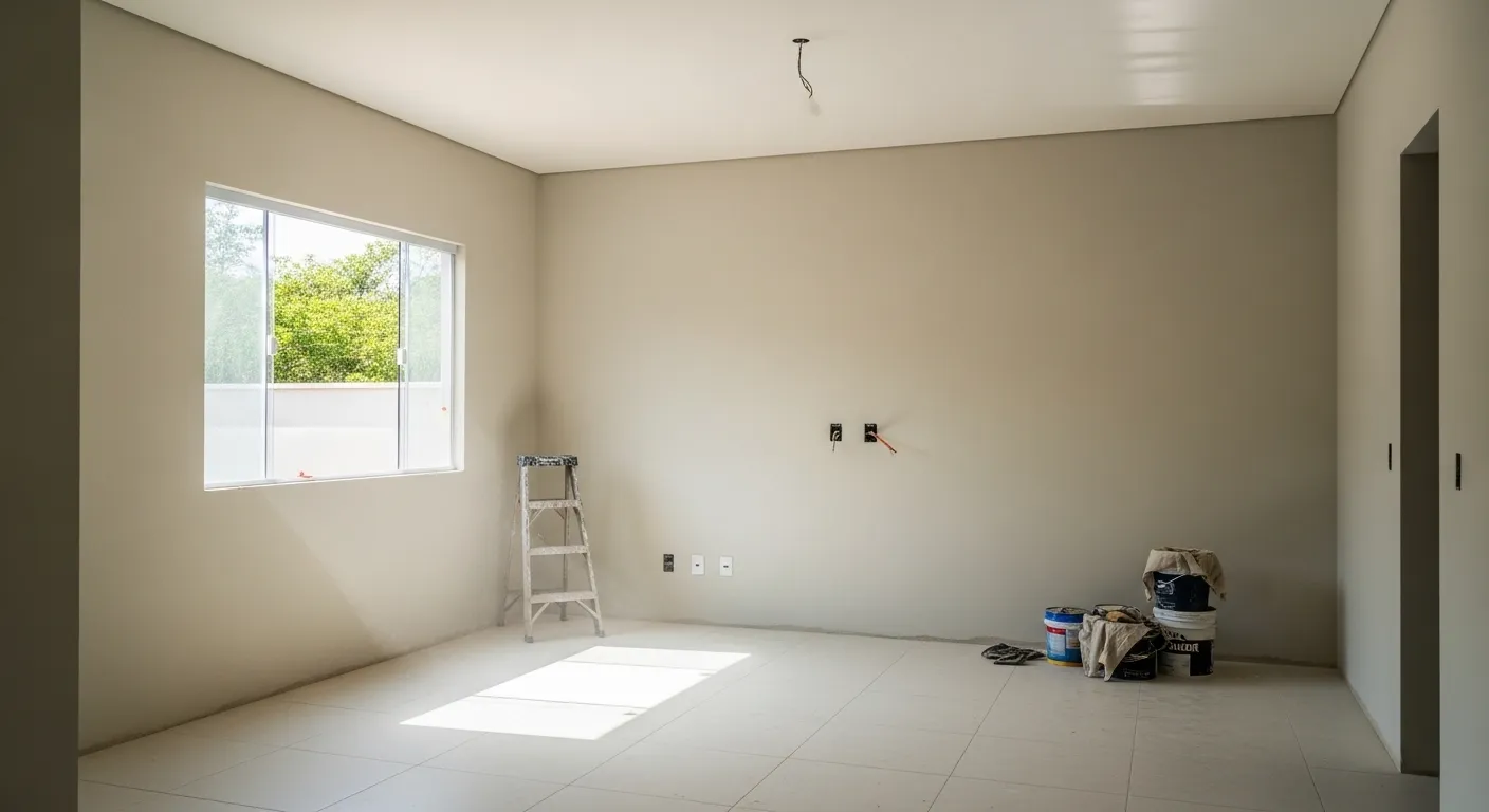 Planejamento e orçamento para pintura com compressor em obras