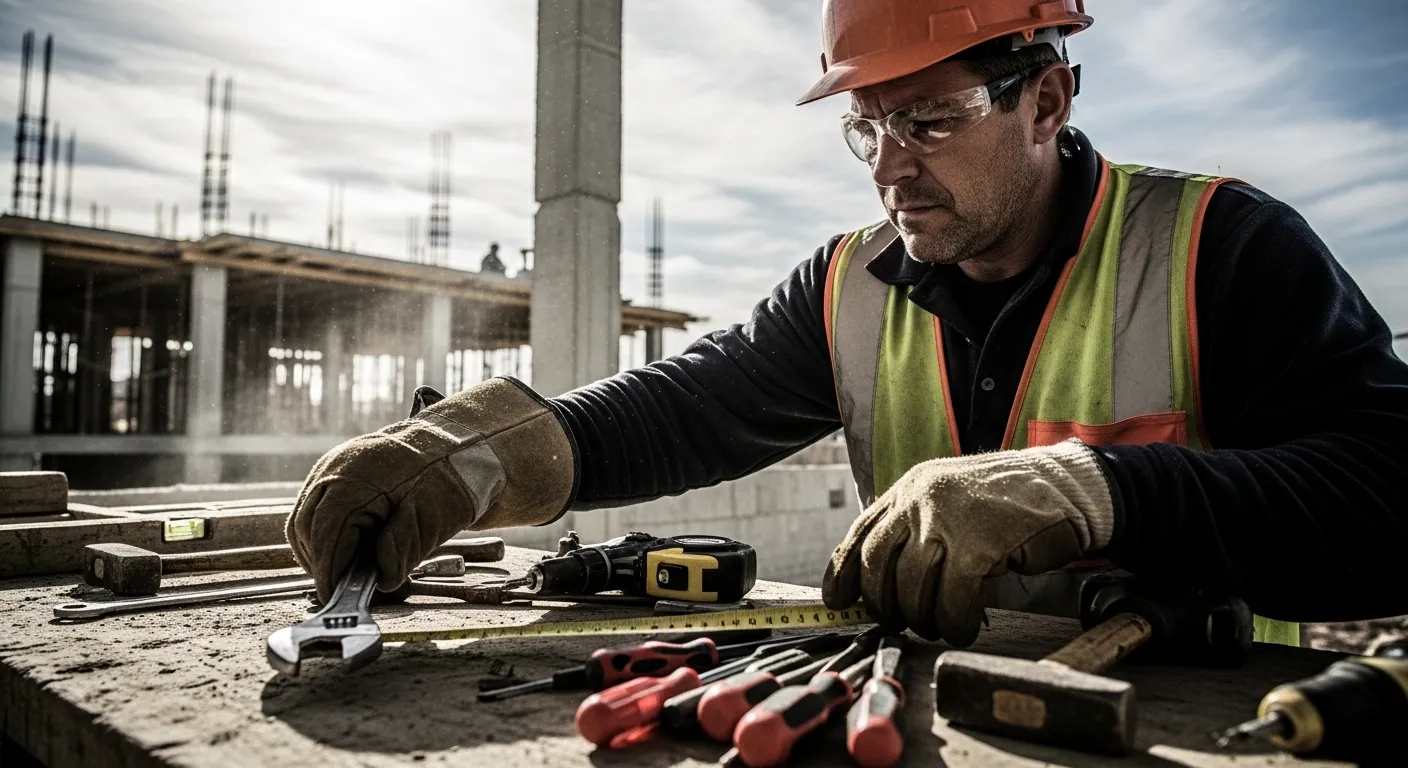 Equipamentos de proteção para segurança no canteiro de obras