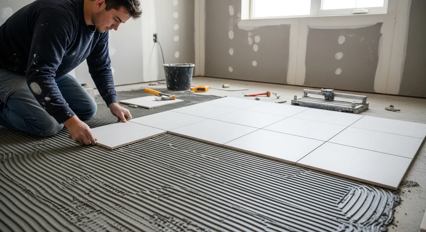 Processo de instalação de nicho embutido em parede de banheiro