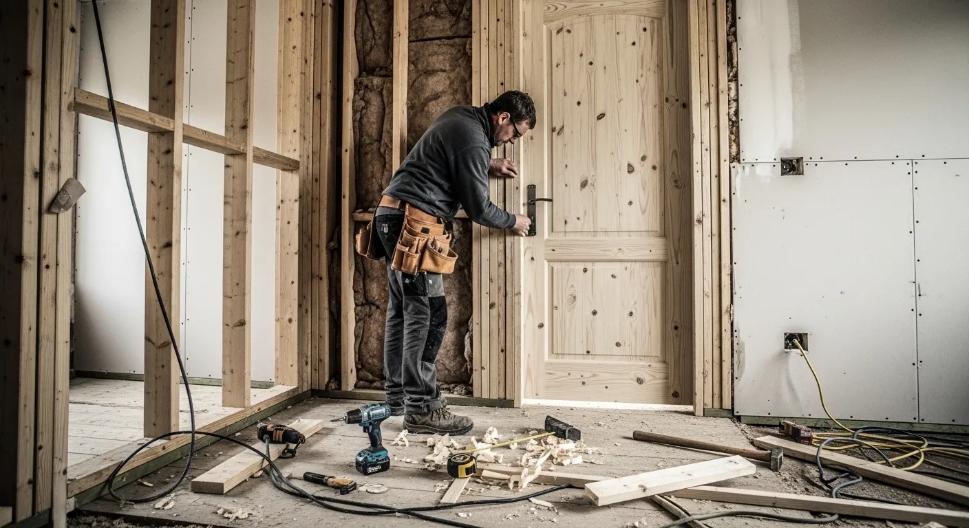 Aplicação de tinta com compressor em parede de obra residencial